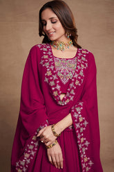 Sumptuous Looking Wedding Wear Lehenga Choli in Rani Pink Colour